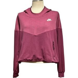 Nike Cropped Hoodie Mauve Dusty Pink 1X